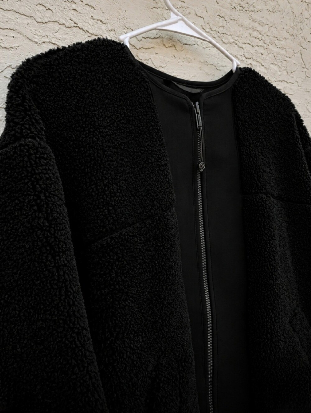 Lululemon Colarless Textured Fleece Full Zip Oversized Coat Jacket Size 6 - Picture 4 of 13